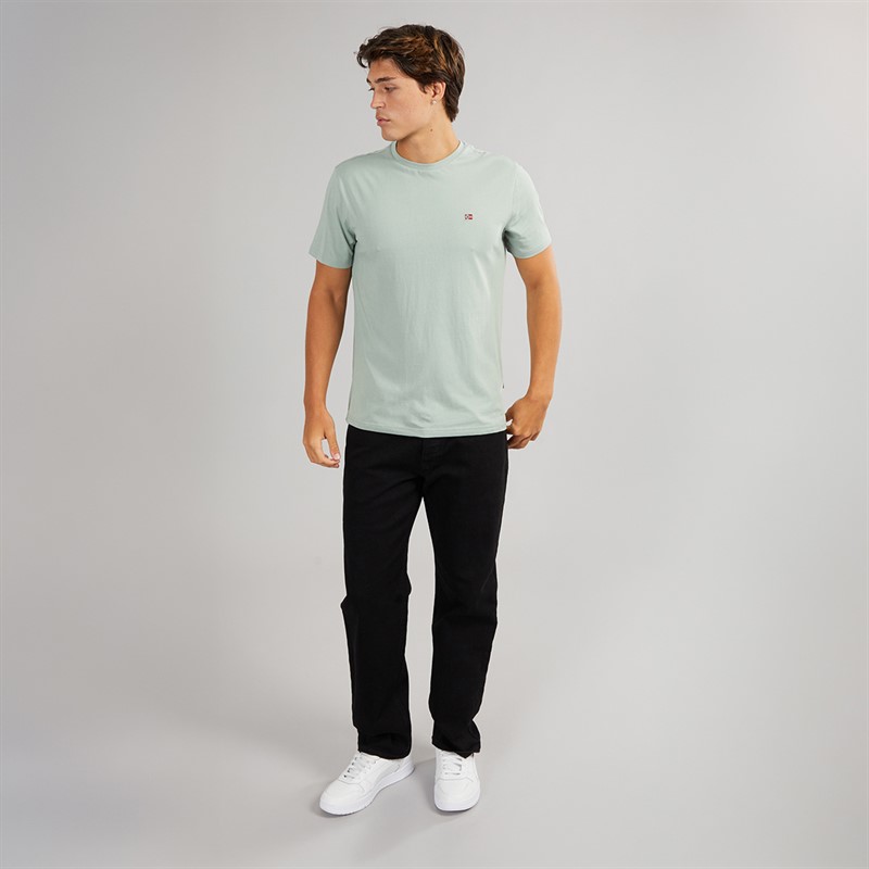 Napapijri Mens Salis T-Shirt Green Mil