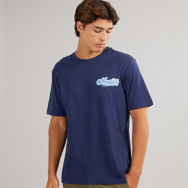 Napapijri Mens Zinc T-Shirt Naval Acade