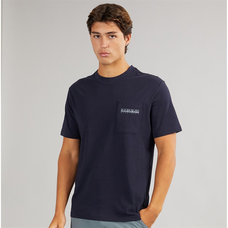 Napapijri Mens Fanes T-Shirt Blue Marine