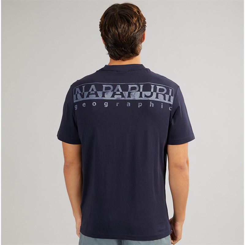Napapijri Mens Fanes T-Shirt Blue Marine