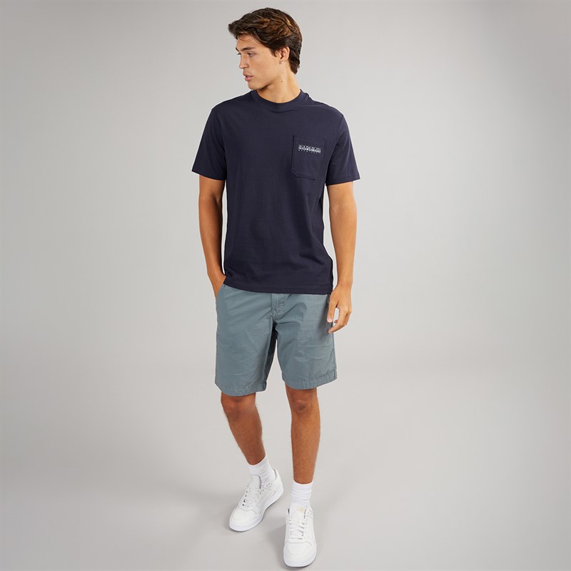 Napapijri Mens Fanes T-Shirt Blue Marine