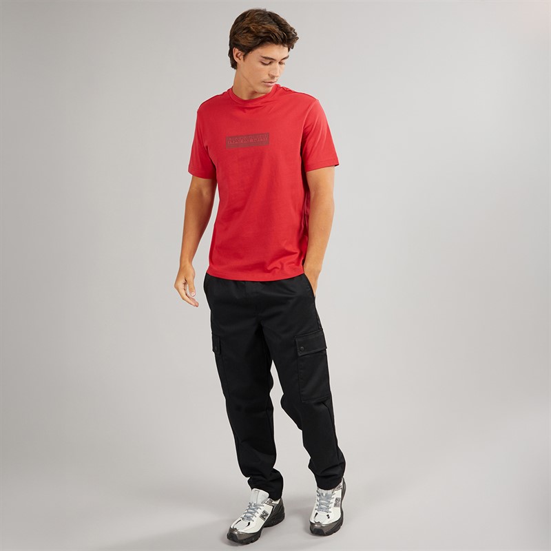 Napapijri Mens Box Logo T-Shirt American
