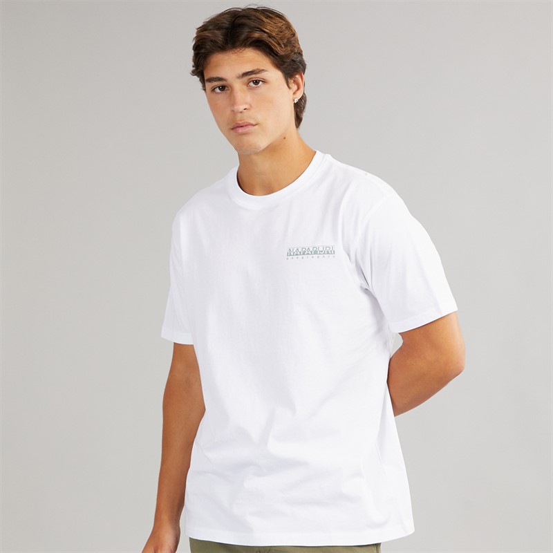 Napapijri Mens Aspect T-Shirt Bright White