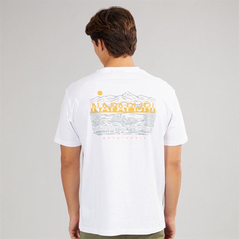 Napapijri Mens Aspect T-Shirt Bright White