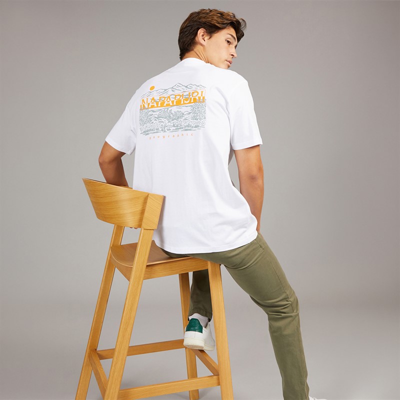 Napapijri Mens Aspect T-Shirt Bright White