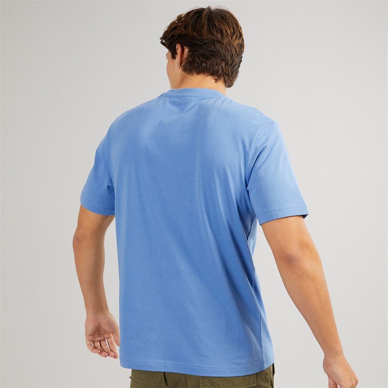 Napapijri Mens Box Logo T-Shirt Blue Jasper