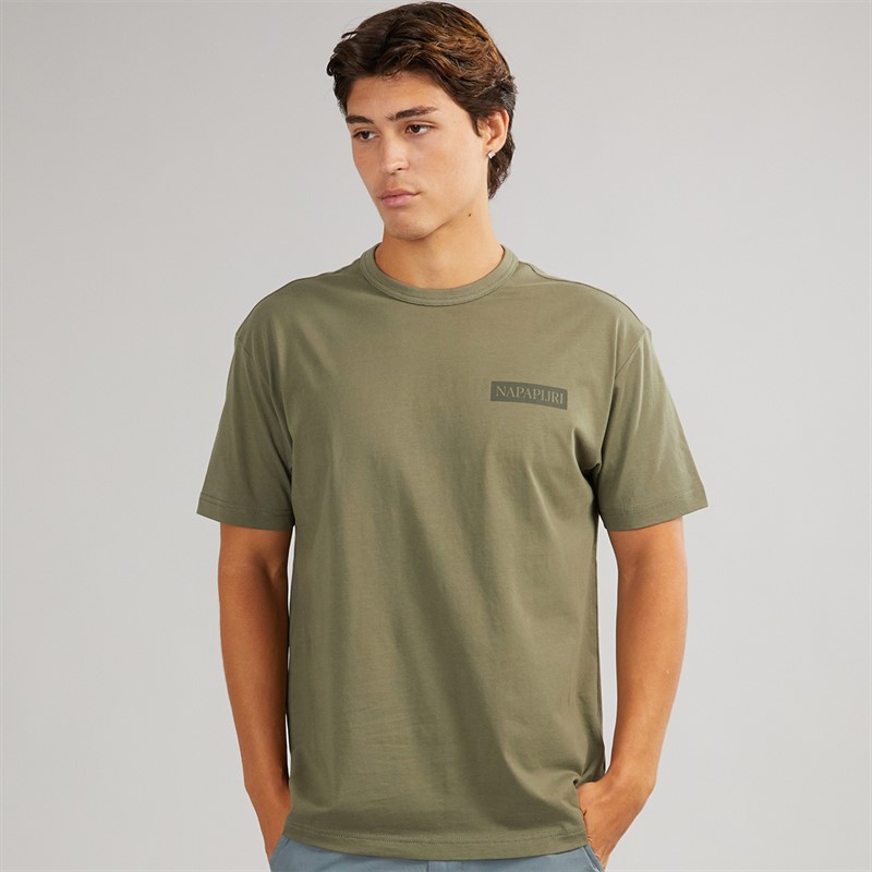 Napapijri Mens Bretby T-Shirt Tea Leaf