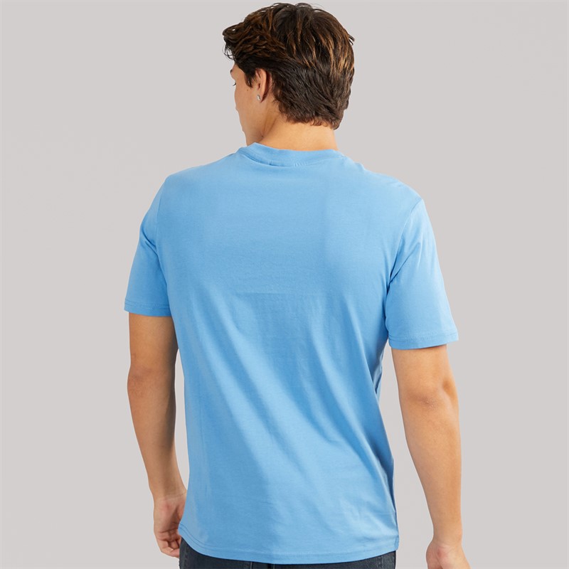 Napapijri Mens Small Box T-Shirt Blue Jasper