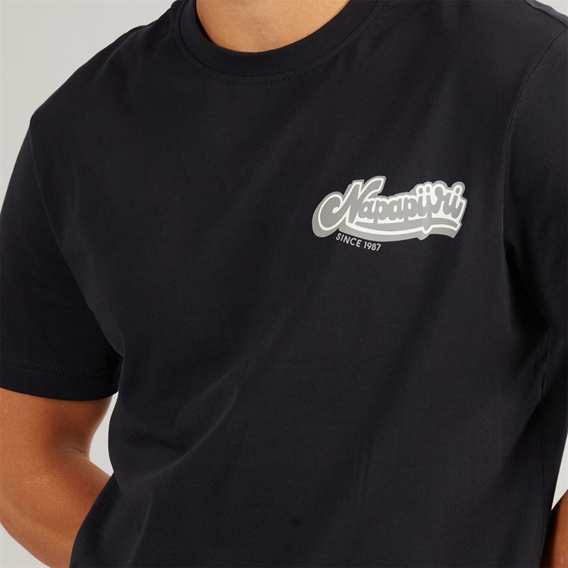 Napapijri Mens Zinc T-Shirt Black Beauty