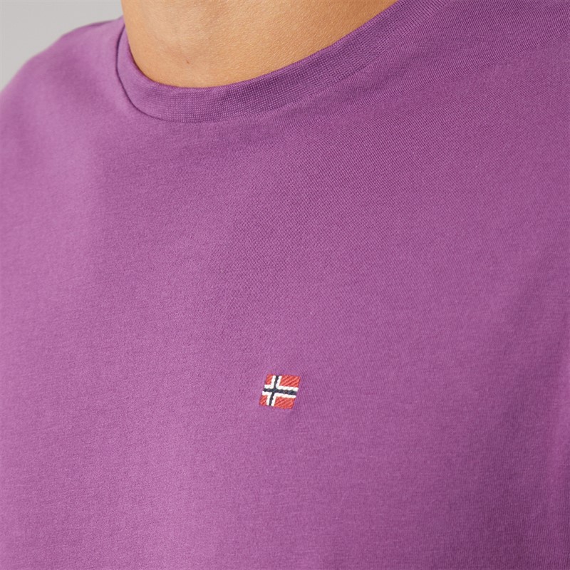 Napapijri Mens Salis T-Shirt Purple Pass