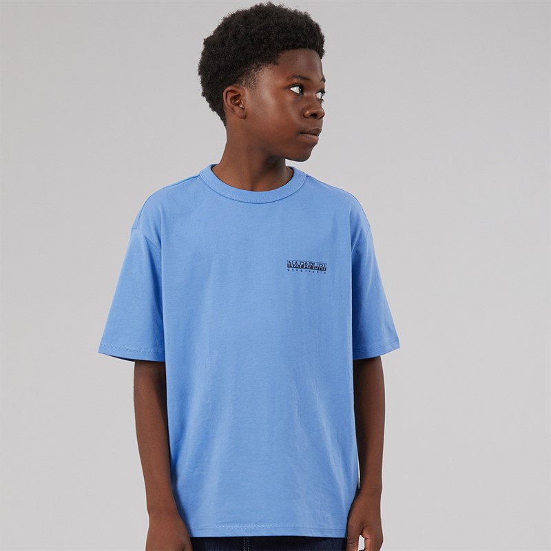Napapijri Boys Scape T-Shirt Blue Jasper