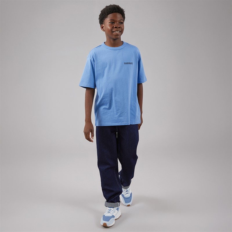Napapijri Boys Scape T-Shirt Blue Jasper