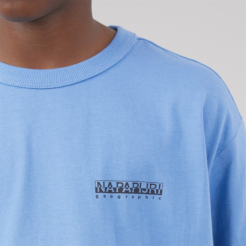 Napapijri Boys Scape T-Shirt Blue Jasper