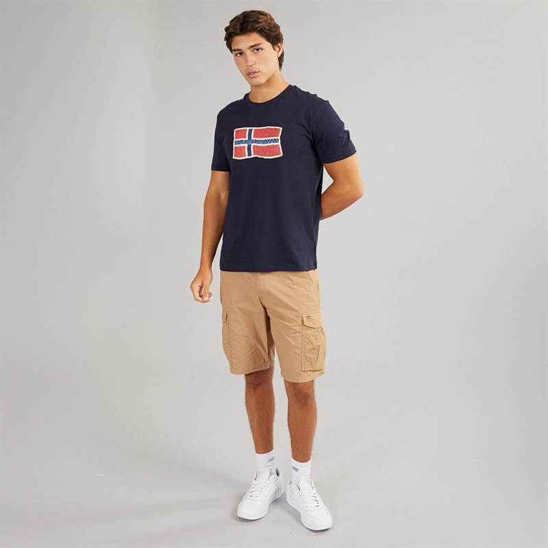 Napapijri Mens Mahsa T-Shirt Blue Marine