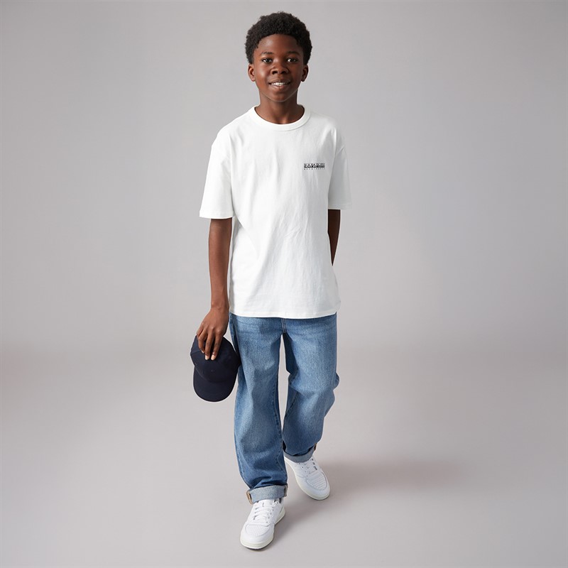 Napapijri Junior Scape T-Shirt White Heron