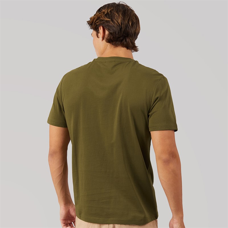 Napapijri Mens Salis T-Shirt Dark Olive
