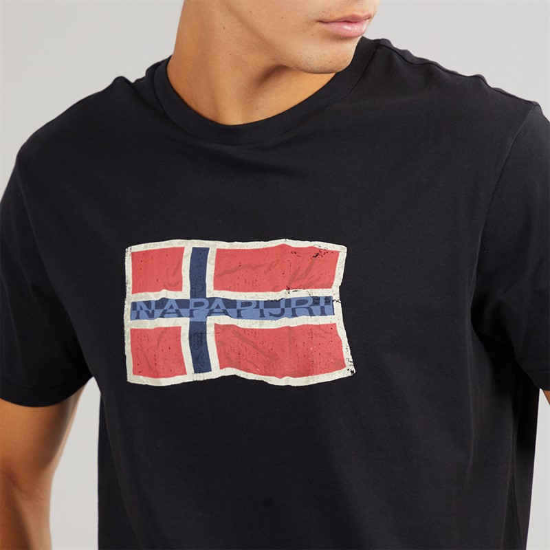 Napapijri Mens Mahsa T-Shirt Black Beauty