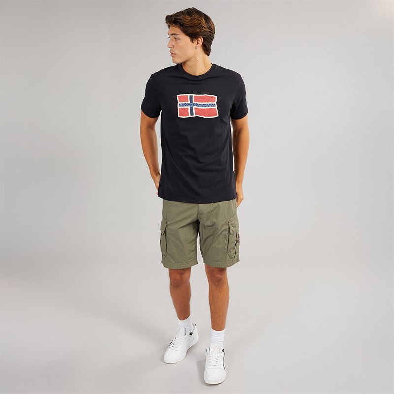 Napapijri Mens Mahsa T-Shirt Black Beauty
