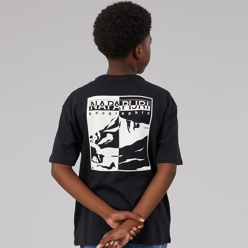 Napapijri Junior Scape T-Shirt Black Beauty