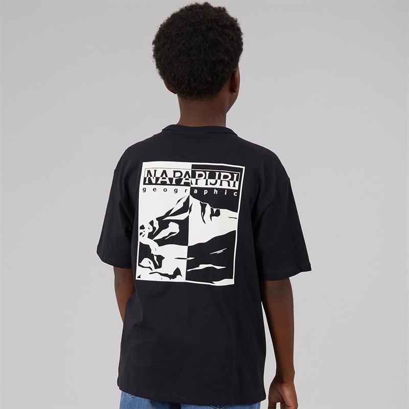 Napapijri Junior Scape T-Shirt Black Beauty