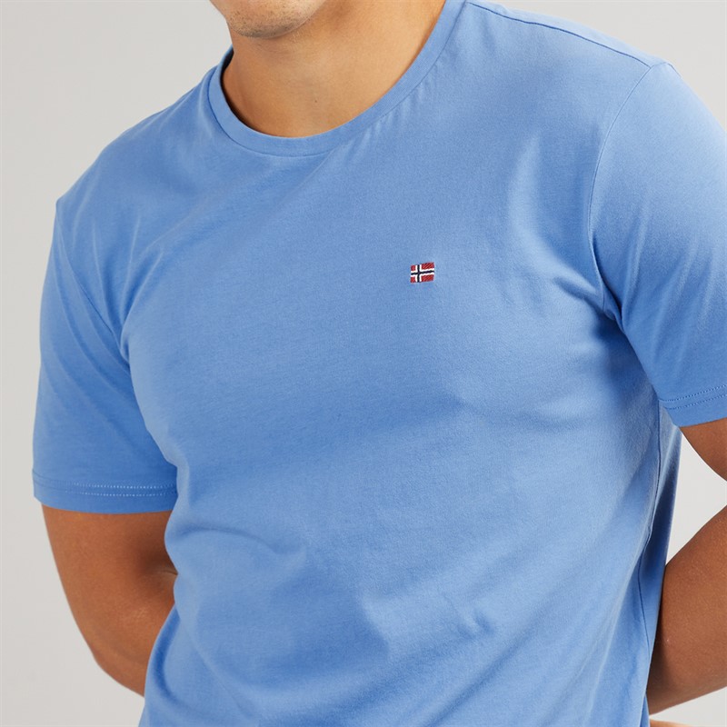 Napapijri Mens Salis T-Shirt Blue Jasper