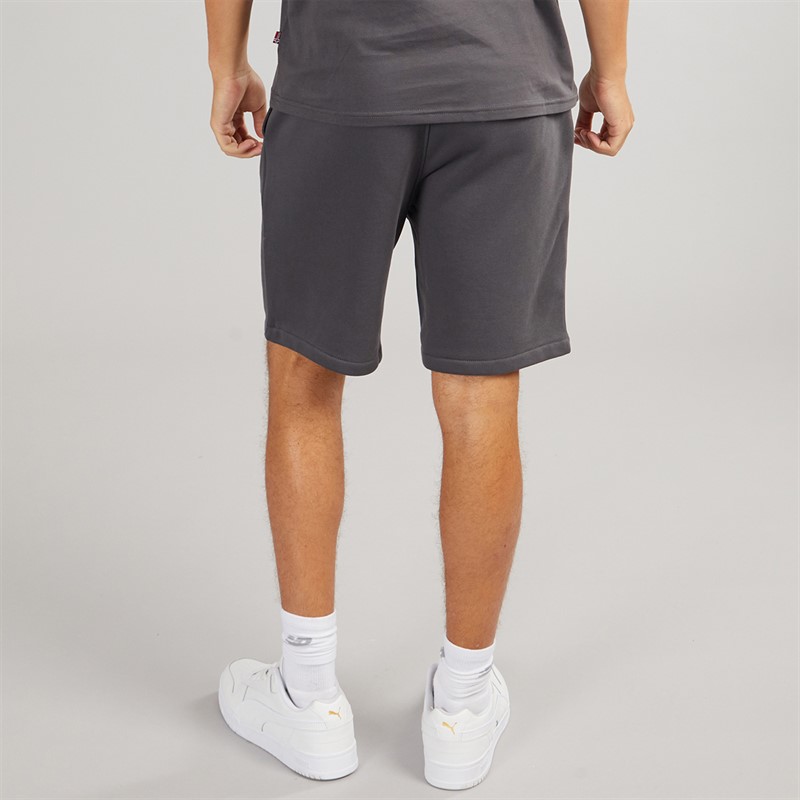 Napapijri Mens Nory Fleece Shorts Dark Grey Solid