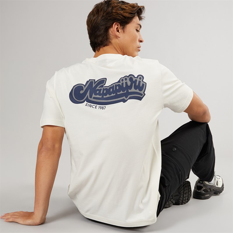 Napapijri Mens Zinc T-Shirt White Whisper