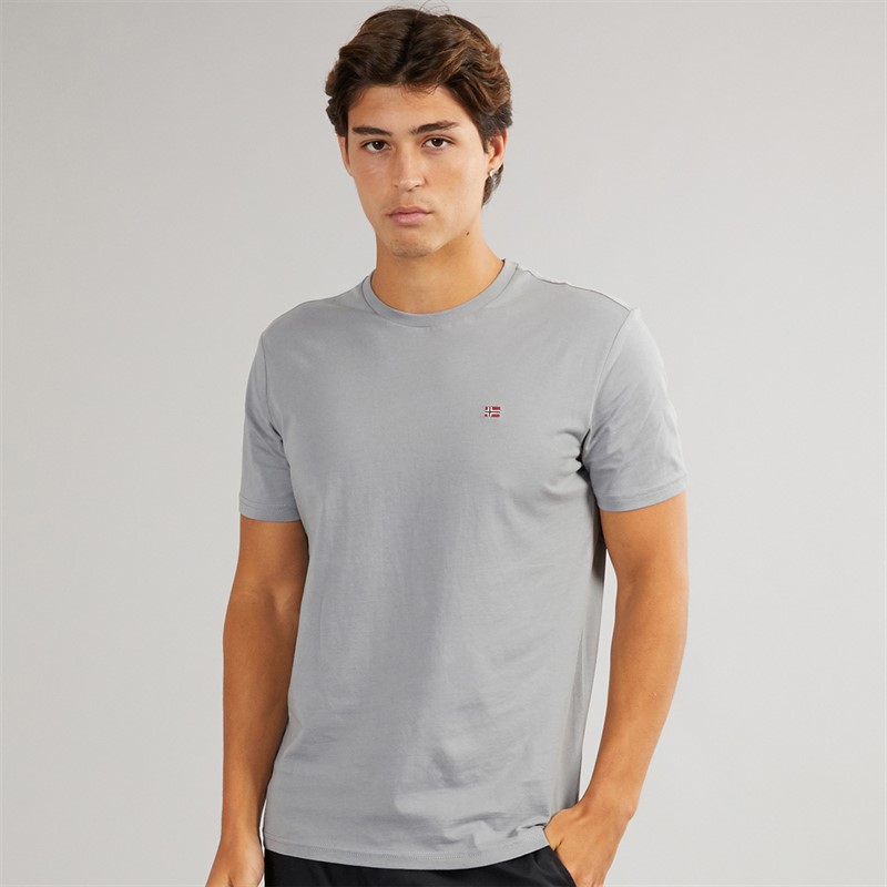 Napapijri Mens Salis T-Shirt Shark Skin