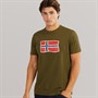 Napapijri Mens Mahsa T-Shirt Dark Olive