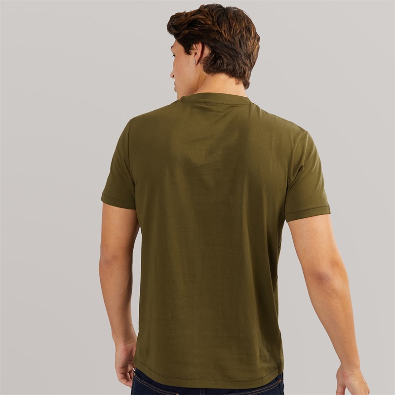 Napapijri Mens Mahsa T-Shirt Dark Olive