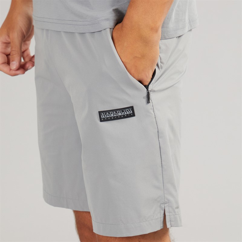 Napapijri Mens Nezy Woven Shorts Shark Skin