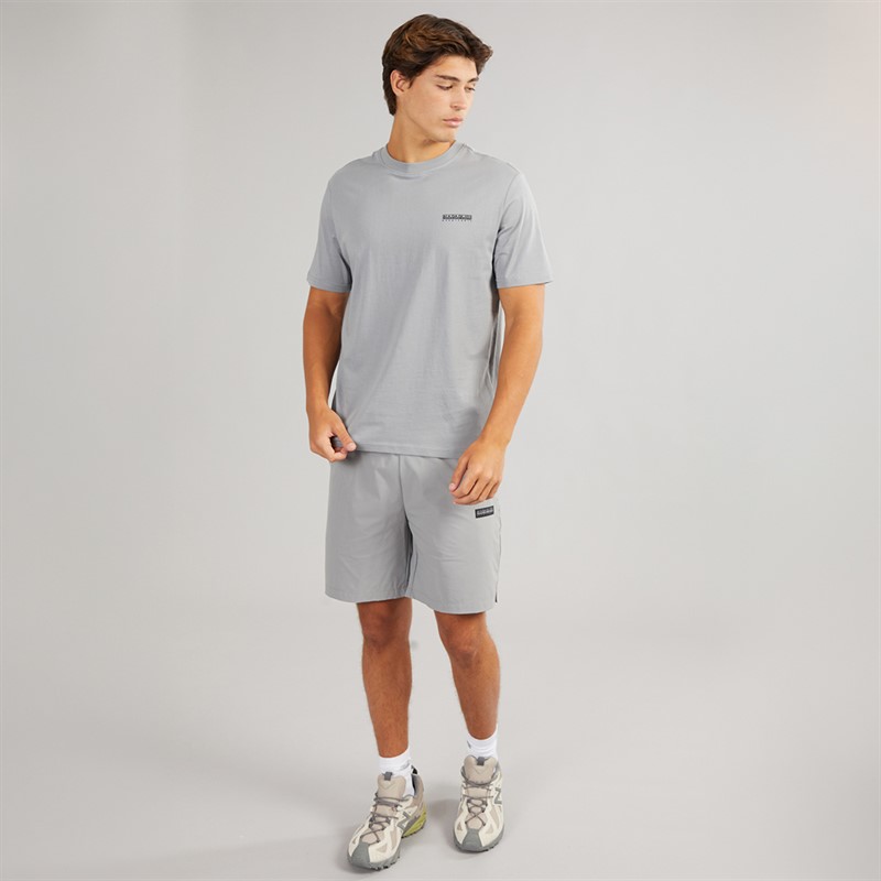 Napapijri Mens Nezy Woven Shorts Shark Skin