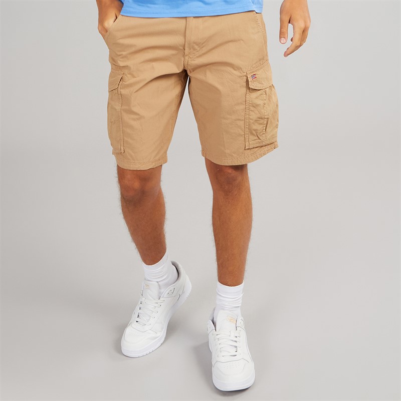 Napapijri Mens Noto 2.0 Cargo Shorts Tannin