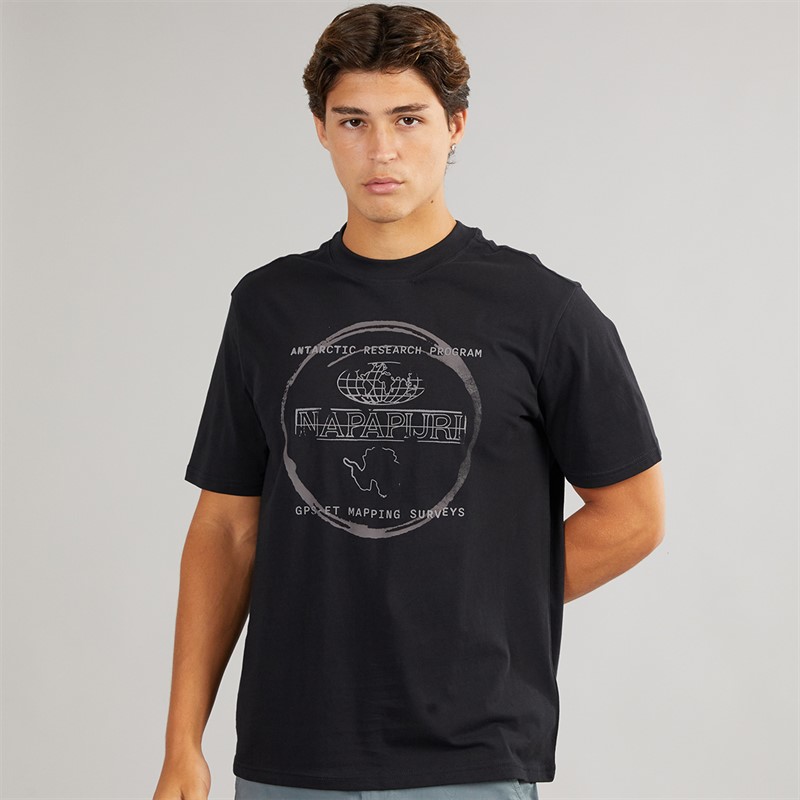 Napapijri Mens Bald T-Shirt Black Beauty