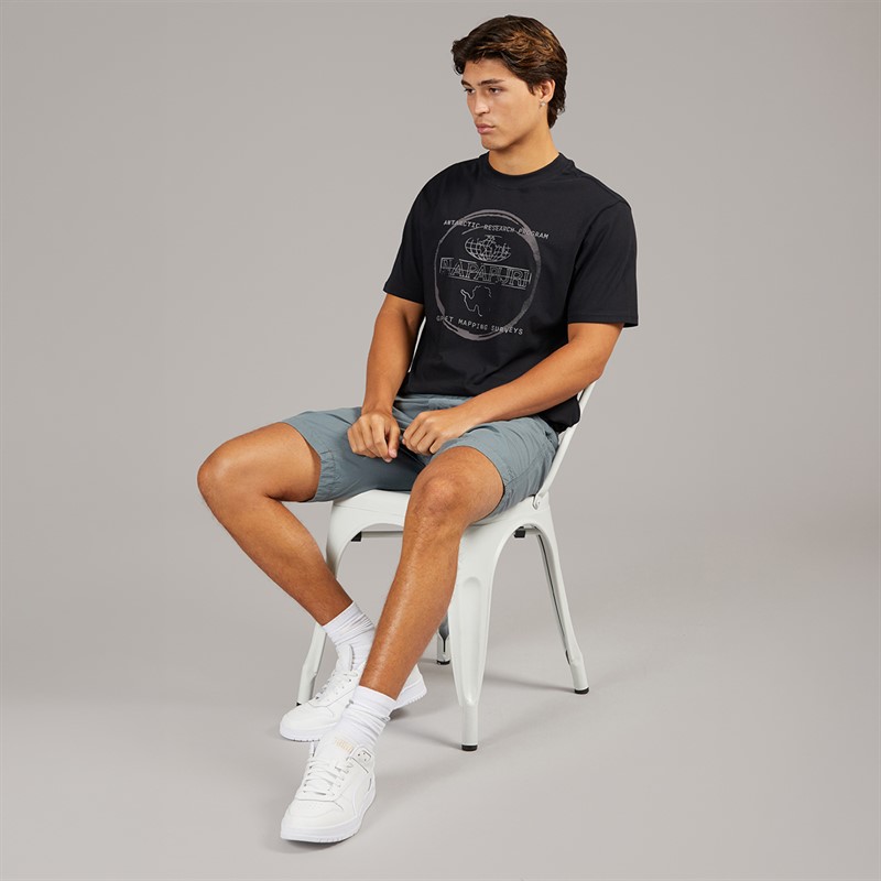 Napapijri Mens Bald T-Shirt Black Beauty