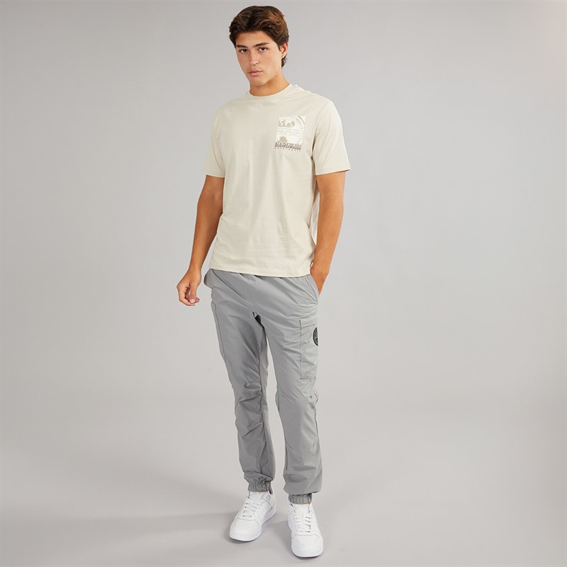 Napapijri Mens Matey Cargo Trousers Shark Skin