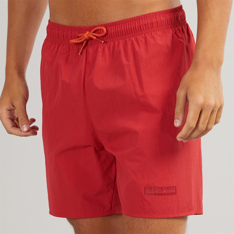 Napapijri Mens Box Logo Swim Shorts American