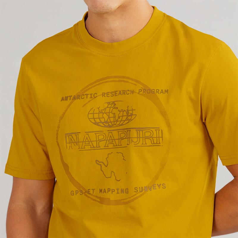 Napapijri Mens Bald T-Shirt Gold Flake
