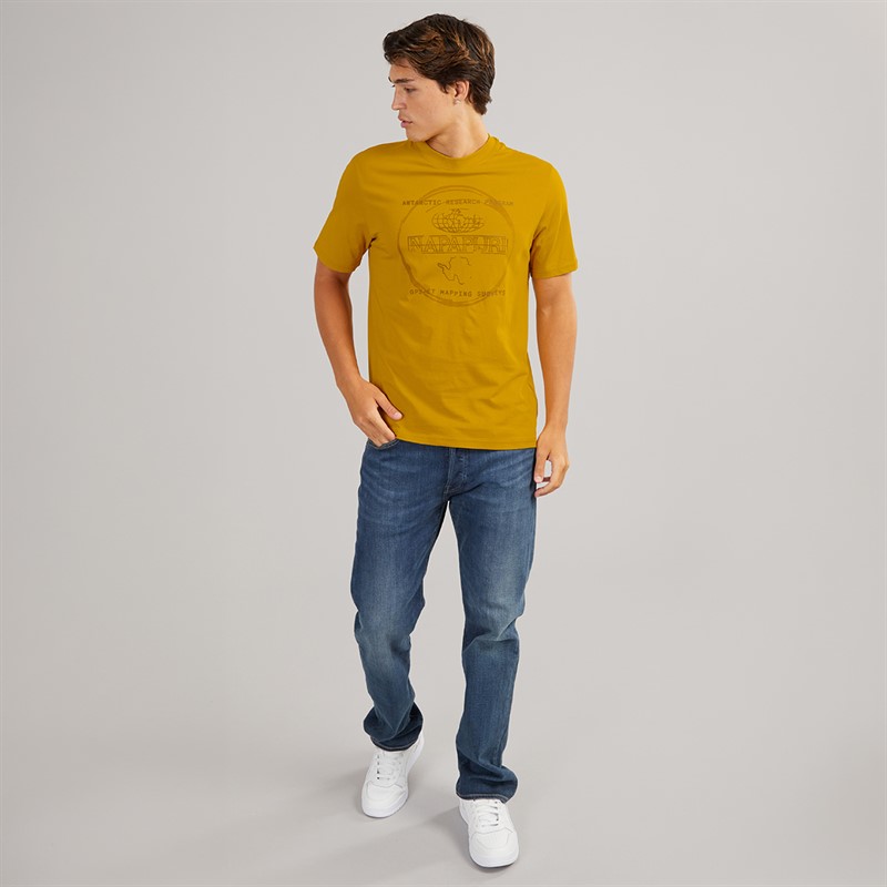 Napapijri Mens Bald T-Shirt Gold Flake