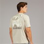 Napapijri Mens Sondrio T-Shirt Beige Silver