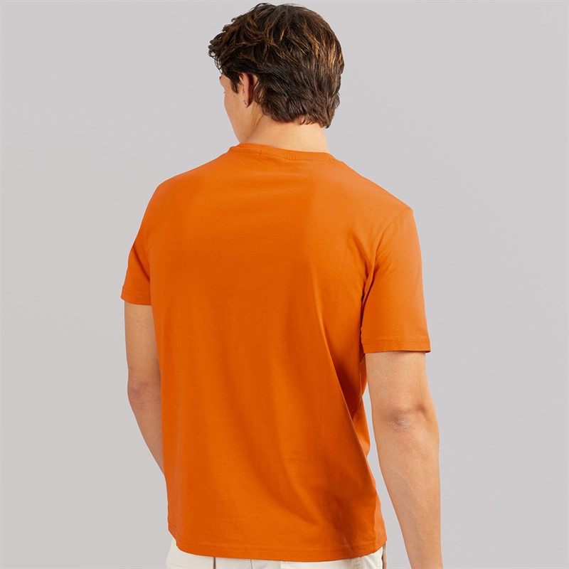 Napapijri Mens Salis T-Shirt Orange Pumpkin
