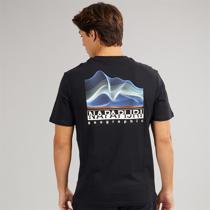 Napapijri Mens Rorvik T-Shirt Black Beauty