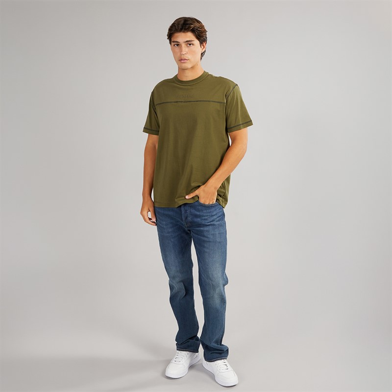 Napapijri Mens Umbra T-Shirt Dark Olive