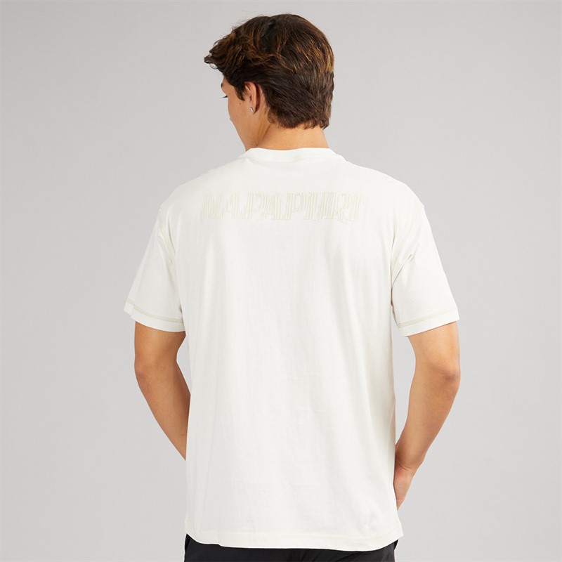 Napapijri Mens Umbra T-Shirt White Whisper