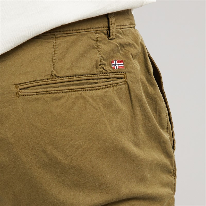 Napapijri Mens Puyo Chino Trousers Dark Olive
