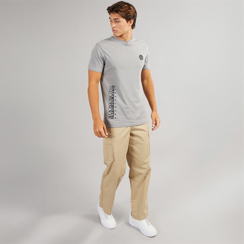 Napapijri Mens Utility T-Shirt Shark Skin