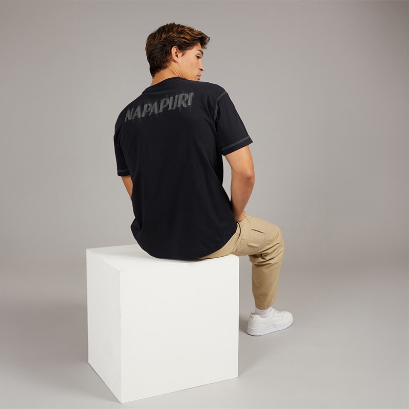 Napapijri Mens Umbra T-Shirt Black Beauty