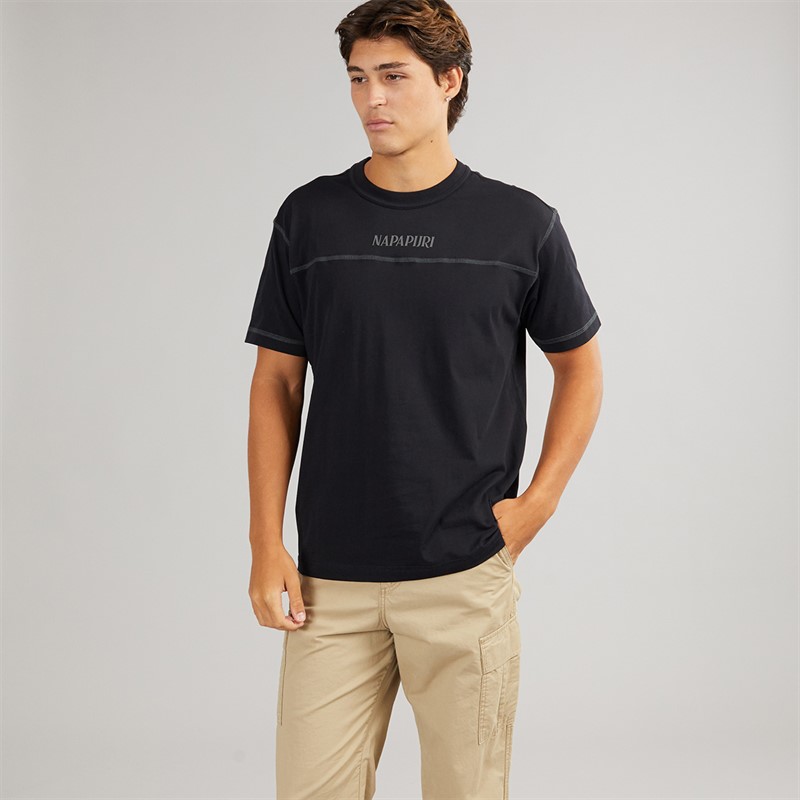 Napapijri Mens Umbra T-Shirt Black Beauty