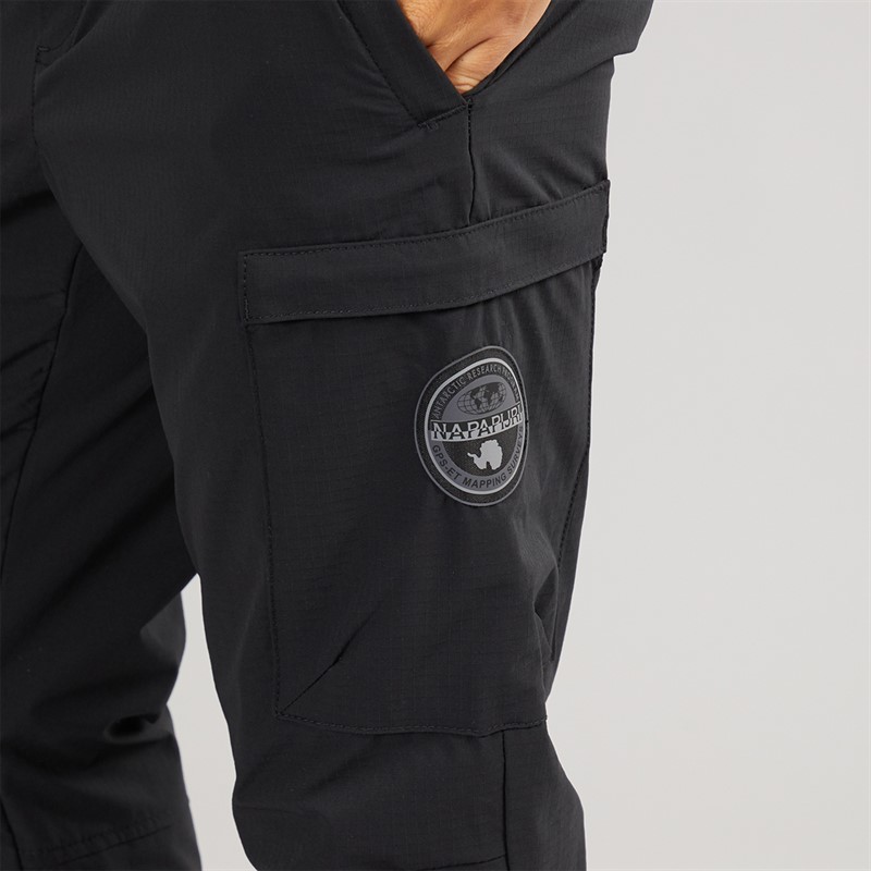 Napapijri Mens Matey Cargo Trousers Black Beauty