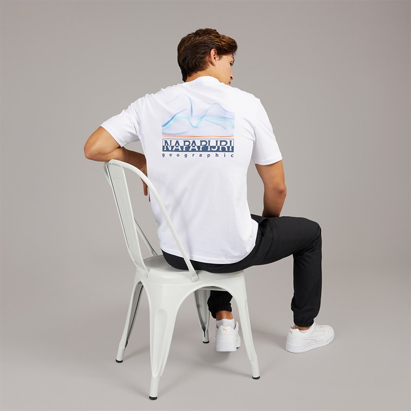 Napapijri Mens Rorvik T-Shirt Bright White